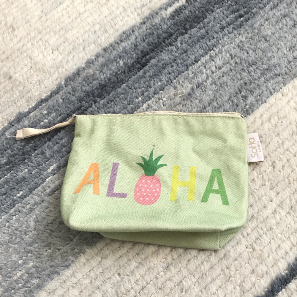 Colorful Aloha Canvas Pouch